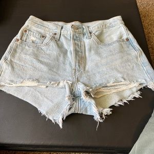 Levine denim shorts